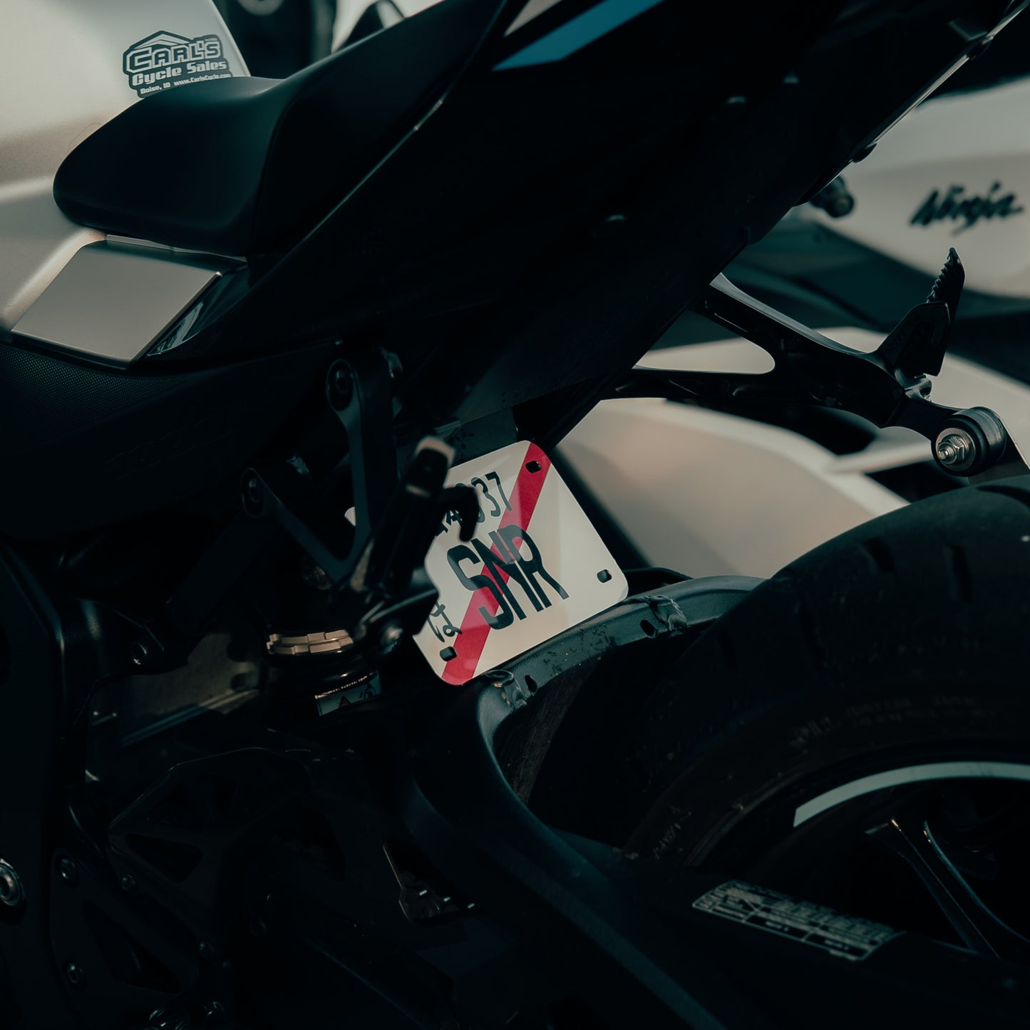 SNR motorcycle decorative plate